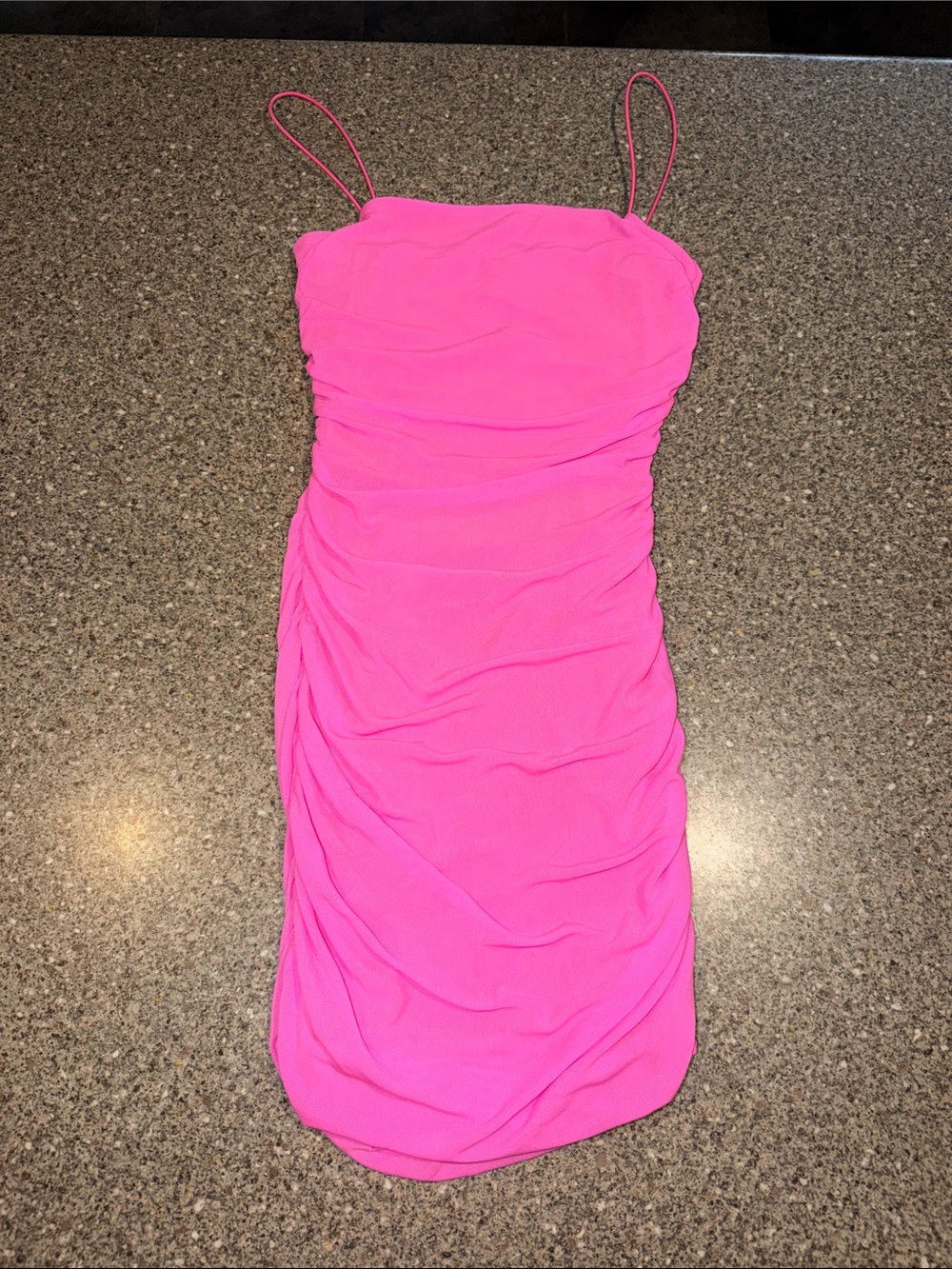 Princess Polly Hot Pink Ruched Mini Dress